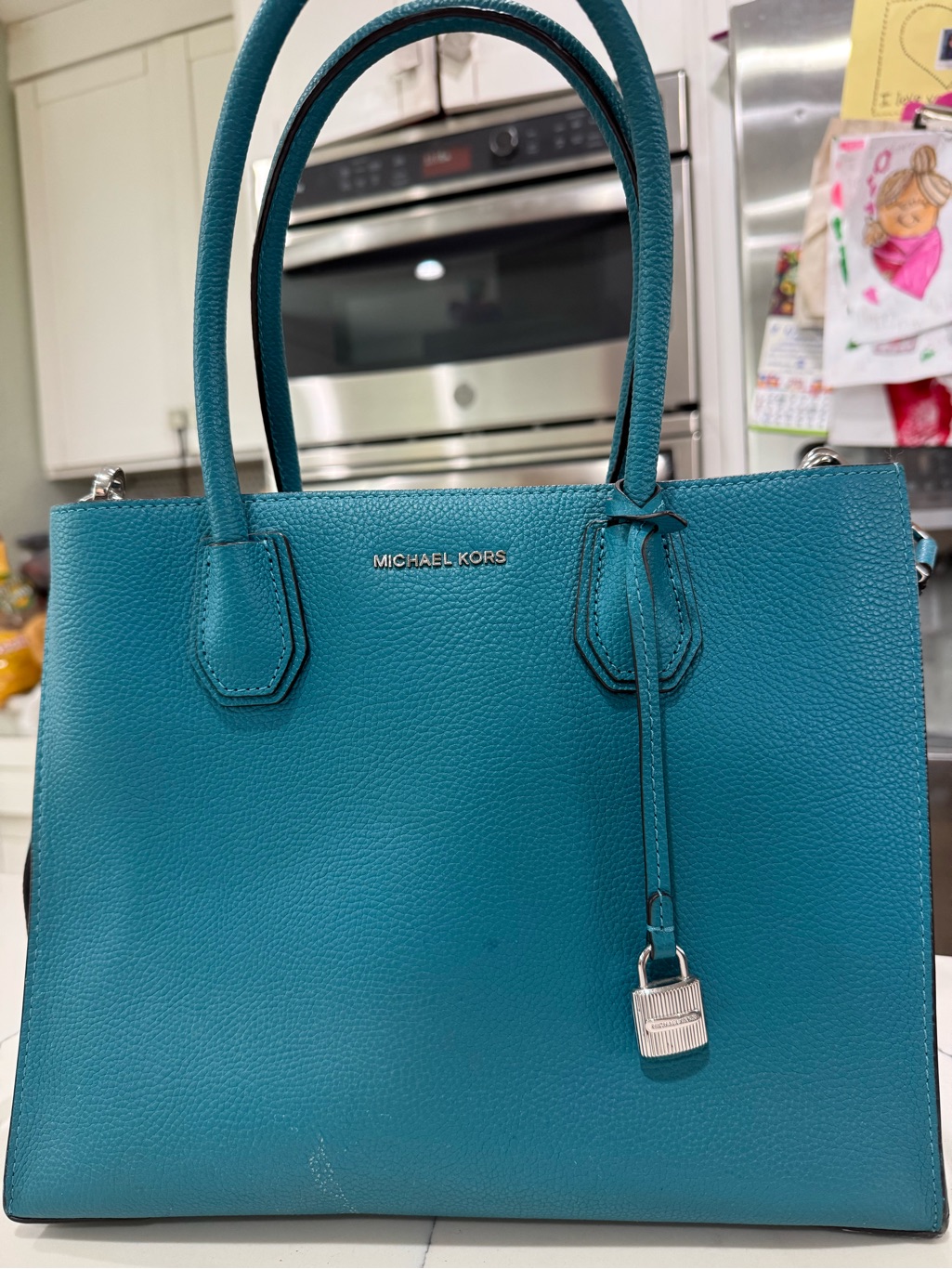 Michael Kors Mercer Teal Tote